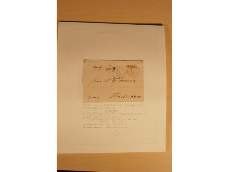 1762/1917, Die Postverbindungen von und nach Riga, Sammlung mit Briefen, Karten und Ganzsachen, dabei die Stempel Rigas ab 17