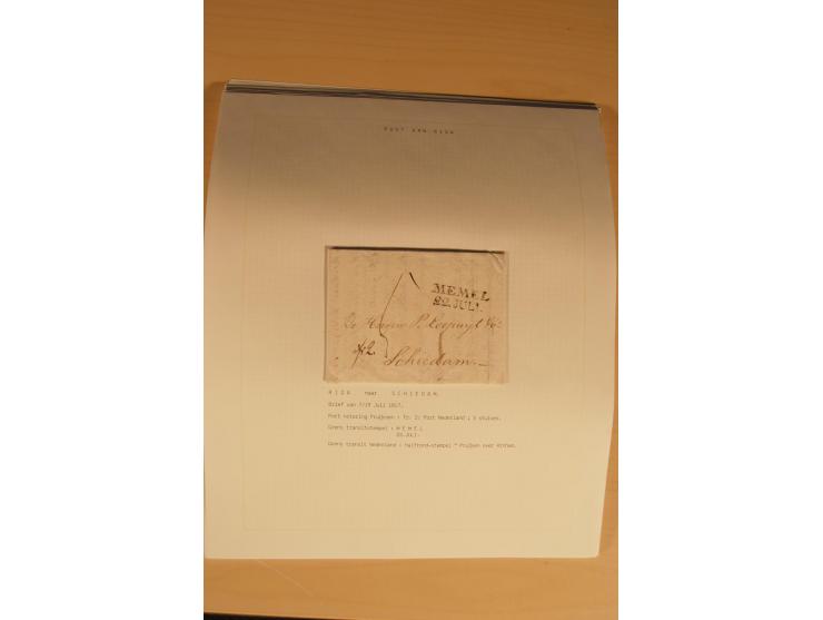 1762/1917, Die Postverbindungen von und nach Riga, Sammlung mit Briefen, Karten und Ganzsachen, dabei die Stempel Rigas ab 17