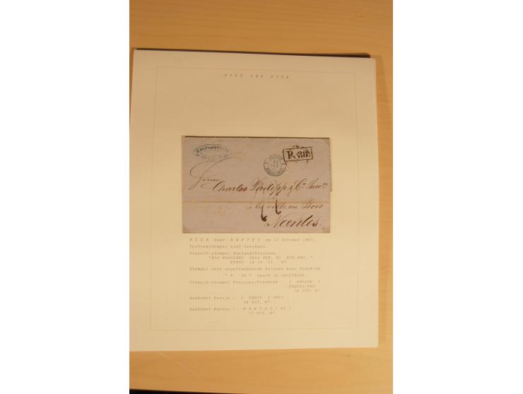 1762/1917, Die Postverbindungen von und nach Riga, Sammlung mit Briefen, Karten und Ganzsachen, dabei die Stempel Rigas ab 17