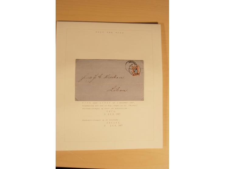 1762/1917, Die Postverbindungen von und nach Riga, Sammlung mit Briefen, Karten und Ganzsachen, dabei die Stempel Rigas ab 17