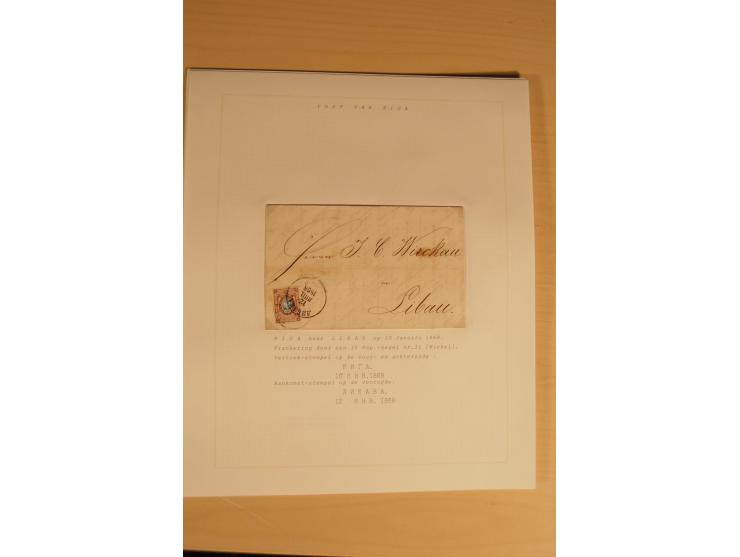 1762/1917, Die Postverbindungen von und nach Riga, Sammlung mit Briefen, Karten und Ganzsachen, dabei die Stempel Rigas ab 17