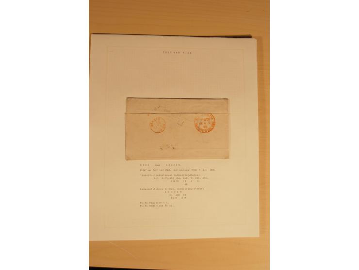 1762/1917, Die Postverbindungen von und nach Riga, Sammlung mit Briefen, Karten und Ganzsachen, dabei die Stempel Rigas ab 17