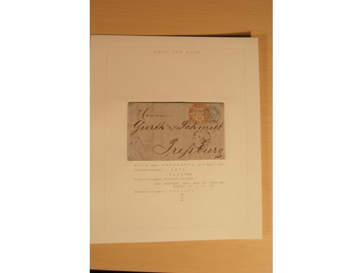 1762/1917, Die Postverbindungen von und nach Riga, Sammlung mit Briefen, Karten und Ganzsachen, dabei die Stempel Rigas ab 17