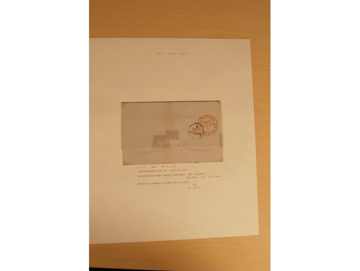 1762/1917, Die Postverbindungen von und nach Riga, Sammlung mit Briefen, Karten und Ganzsachen, dabei die Stempel Rigas ab 17