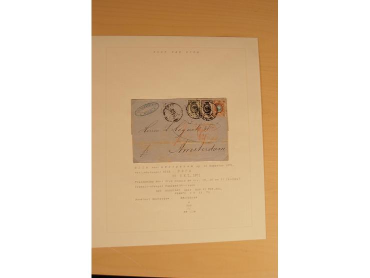 1762/1917, Die Postverbindungen von und nach Riga, Sammlung mit Briefen, Karten und Ganzsachen, dabei die Stempel Rigas ab 17