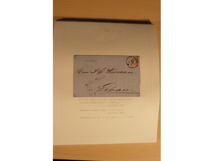 1762/1917, Die Postverbindungen von und nach Riga, Sammlung mit Briefen, Karten und Ganzsachen, dabei die Stempel Rigas ab 17