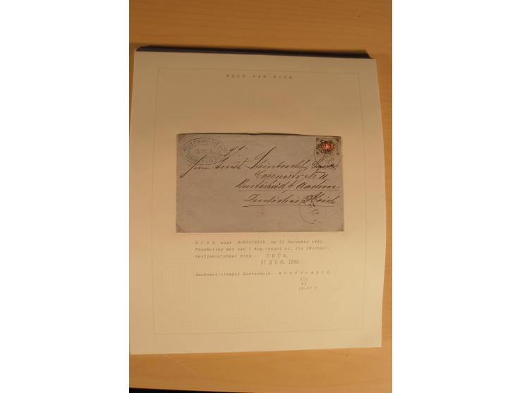 1762/1917, Die Postverbindungen von und nach Riga, Sammlung mit Briefen, Karten und Ganzsachen, dabei die Stempel Rigas ab 17