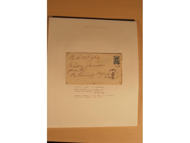 1762/1917, Die Postverbindungen von und nach Riga, Sammlung mit Briefen, Karten und Ganzsachen, dabei die Stempel Rigas ab 17