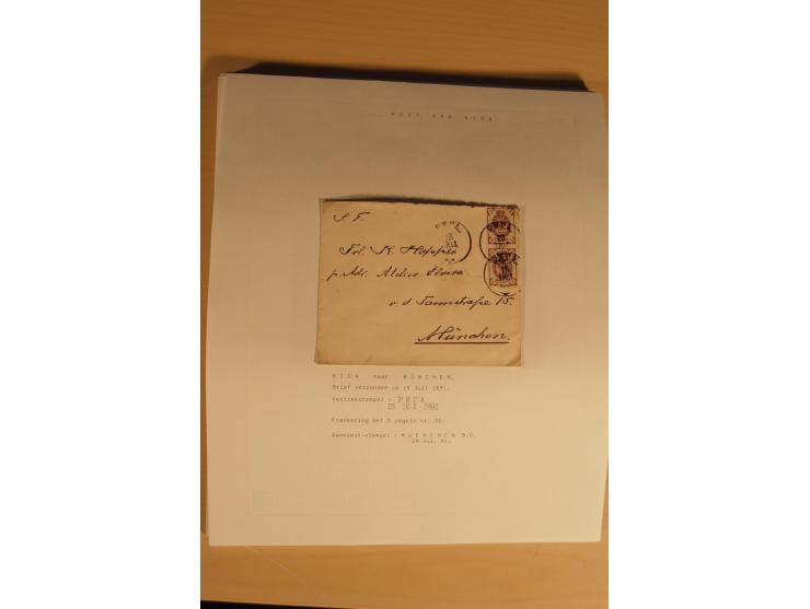 1762/1917, Die Postverbindungen von und nach Riga, Sammlung mit Briefen, Karten und Ganzsachen, dabei die Stempel Rigas ab 17