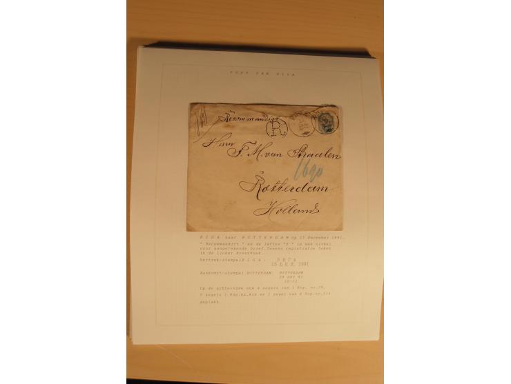 1762/1917, Die Postverbindungen von und nach Riga, Sammlung mit Briefen, Karten und Ganzsachen, dabei die Stempel Rigas ab 17