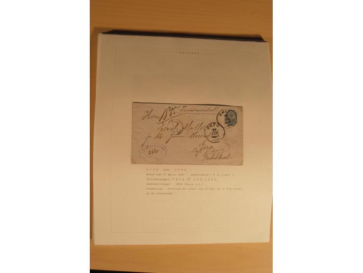 1762/1917, Die Postverbindungen von und nach Riga, Sammlung mit Briefen, Karten und Ganzsachen, dabei die Stempel Rigas ab 17
