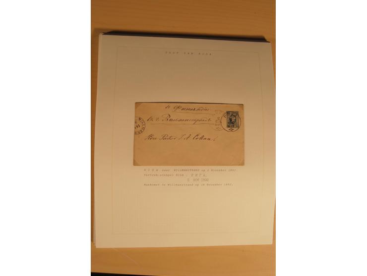 1762/1917, Die Postverbindungen von und nach Riga, Sammlung mit Briefen, Karten und Ganzsachen, dabei die Stempel Rigas ab 17