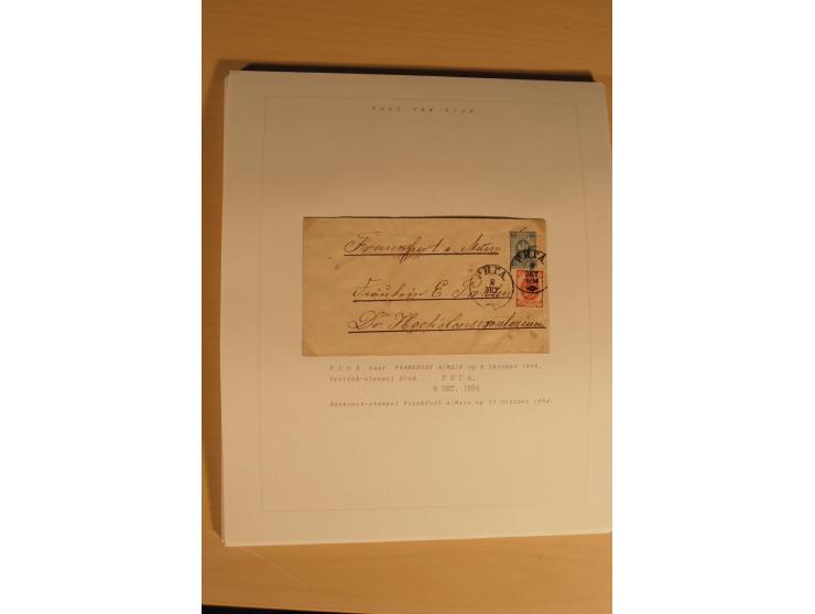 1762/1917, Die Postverbindungen von und nach Riga, Sammlung mit Briefen, Karten und Ganzsachen, dabei die Stempel Rigas ab 17