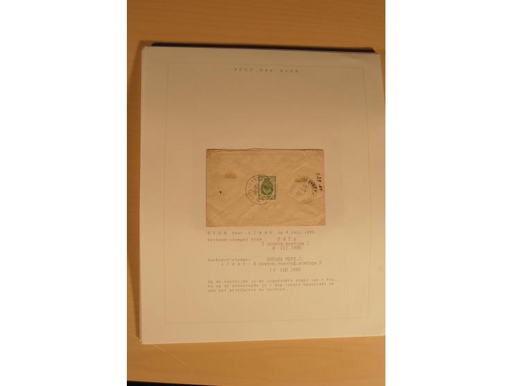 1762/1917, Die Postverbindungen von und nach Riga, Sammlung mit Briefen, Karten und Ganzsachen, dabei die Stempel Rigas ab 17