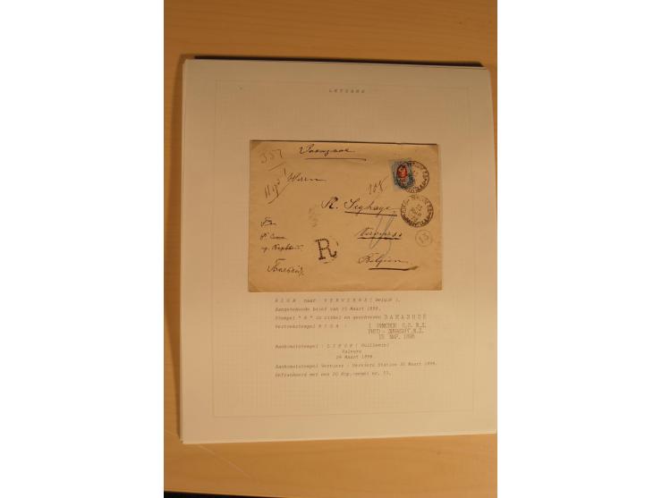 1762/1917, Die Postverbindungen von und nach Riga, Sammlung mit Briefen, Karten und Ganzsachen, dabei die Stempel Rigas ab 17