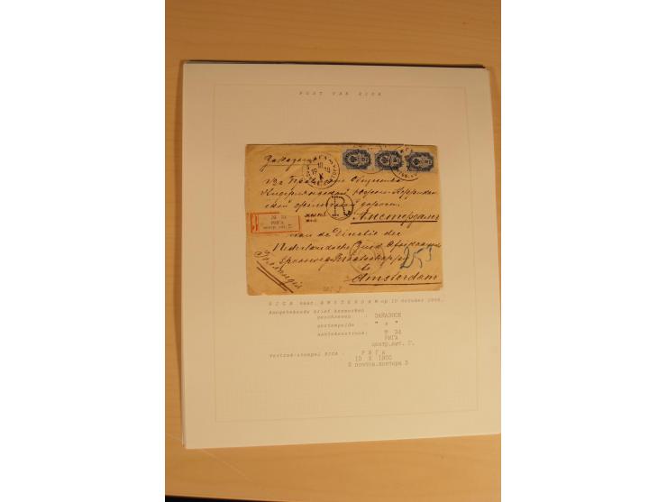 1762/1917, Die Postverbindungen von und nach Riga, Sammlung mit Briefen, Karten und Ganzsachen, dabei die Stempel Rigas ab 17