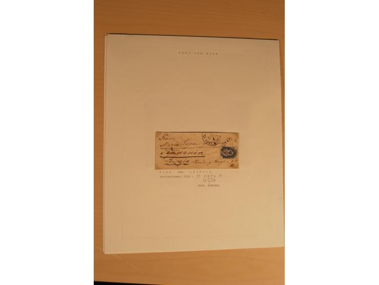 1762/1917, Die Postverbindungen von und nach Riga, Sammlung mit Briefen, Karten und Ganzsachen, dabei die Stempel Rigas ab 17