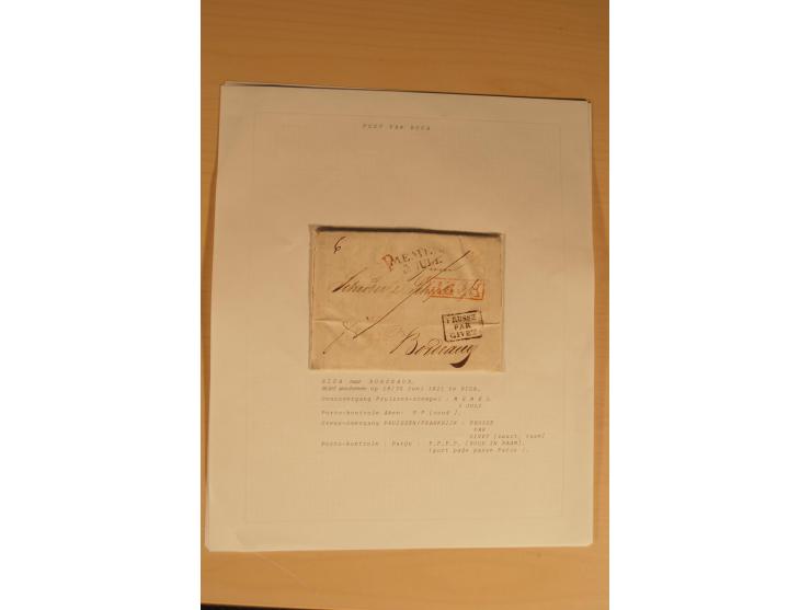 1762/1917, Die Postverbindungen von und nach Riga, Sammlung mit Briefen, Karten und Ganzsachen, dabei die Stempel Rigas ab 17