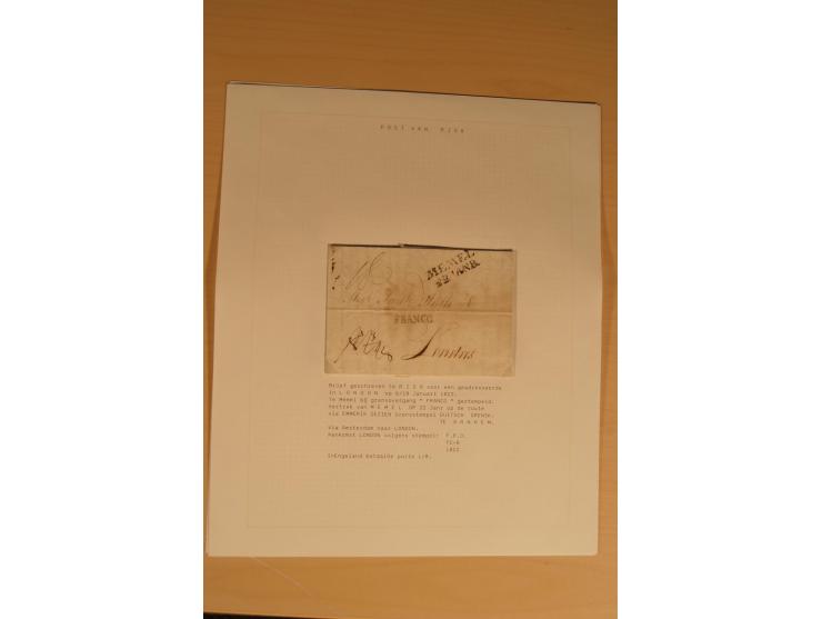 1762/1917, Die Postverbindungen von und nach Riga, Sammlung mit Briefen, Karten und Ganzsachen, dabei die Stempel Rigas ab 17