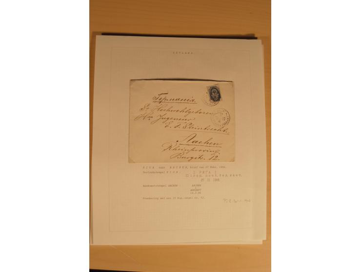 1762/1917, Die Postverbindungen von und nach Riga, Sammlung mit Briefen, Karten und Ganzsachen, dabei die Stempel Rigas ab 17