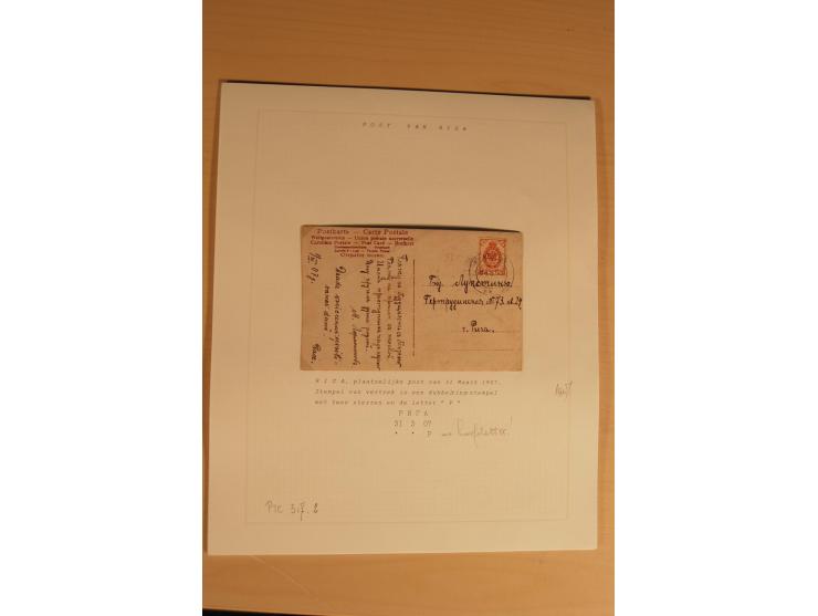 1762/1917, Die Postverbindungen von und nach Riga, Sammlung mit Briefen, Karten und Ganzsachen, dabei die Stempel Rigas ab 17