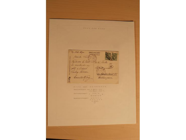 1762/1917, Die Postverbindungen von und nach Riga, Sammlung mit Briefen, Karten und Ganzsachen, dabei die Stempel Rigas ab 17