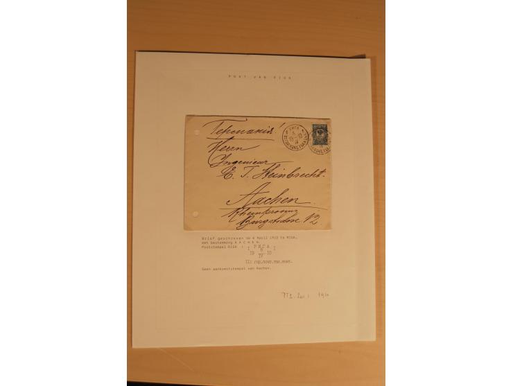 1762/1917, Die Postverbindungen von und nach Riga, Sammlung mit Briefen, Karten und Ganzsachen, dabei die Stempel Rigas ab 17