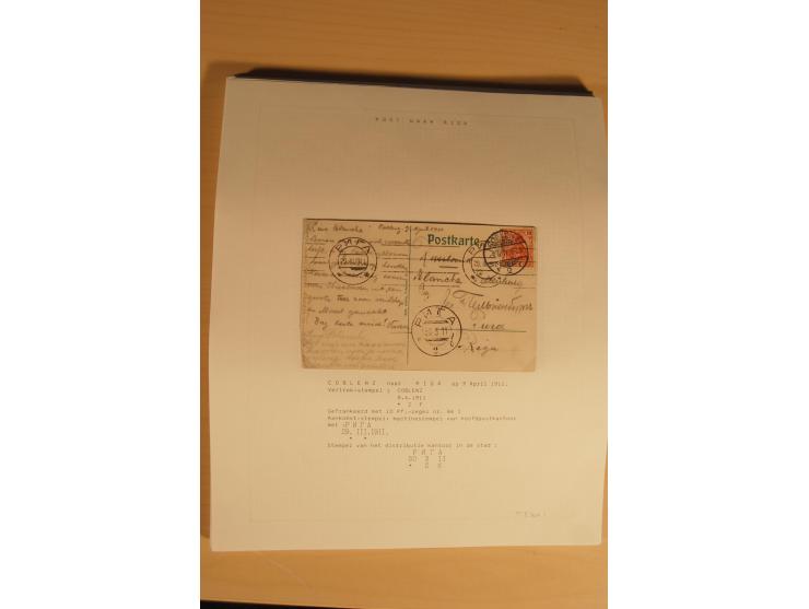 1762/1917, Die Postverbindungen von und nach Riga, Sammlung mit Briefen, Karten und Ganzsachen, dabei die Stempel Rigas ab 17