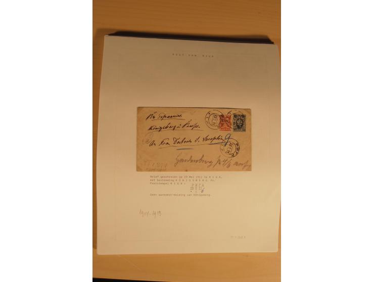 1762/1917, Die Postverbindungen von und nach Riga, Sammlung mit Briefen, Karten und Ganzsachen, dabei die Stempel Rigas ab 17