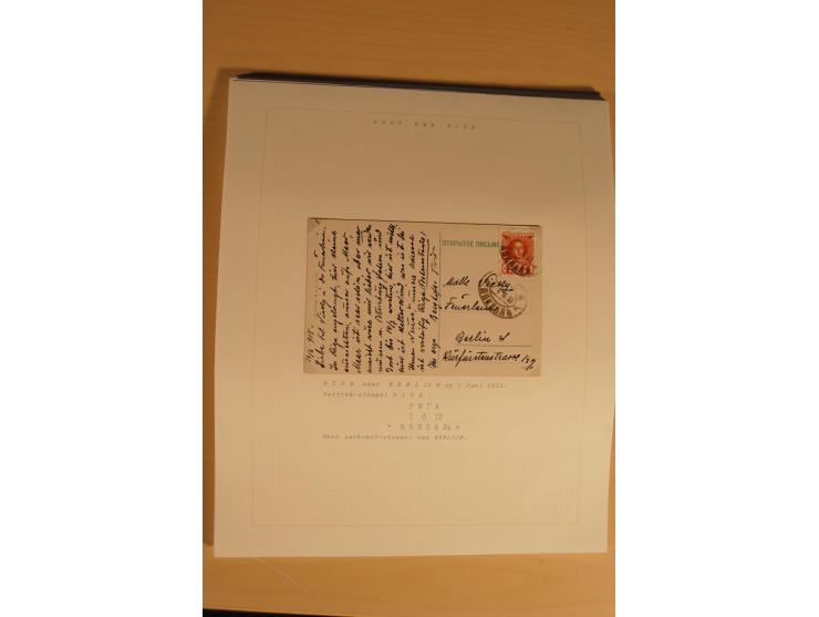 1762/1917, Die Postverbindungen von und nach Riga, Sammlung mit Briefen, Karten und Ganzsachen, dabei die Stempel Rigas ab 17