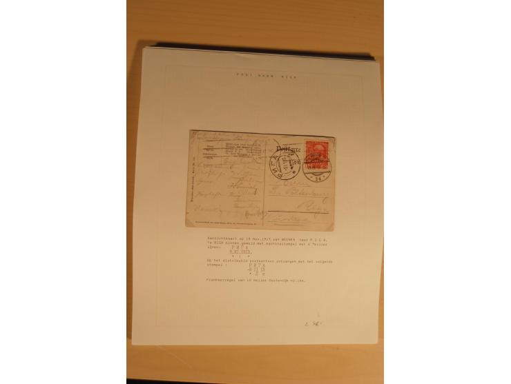 1762/1917, Die Postverbindungen von und nach Riga, Sammlung mit Briefen, Karten und Ganzsachen, dabei die Stempel Rigas ab 17