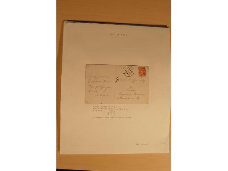 1762/1917, Die Postverbindungen von und nach Riga, Sammlung mit Briefen, Karten und Ganzsachen, dabei die Stempel Rigas ab 17
