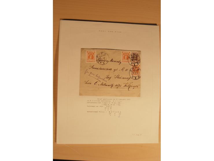 1762/1917, Die Postverbindungen von und nach Riga, Sammlung mit Briefen, Karten und Ganzsachen, dabei die Stempel Rigas ab 17
