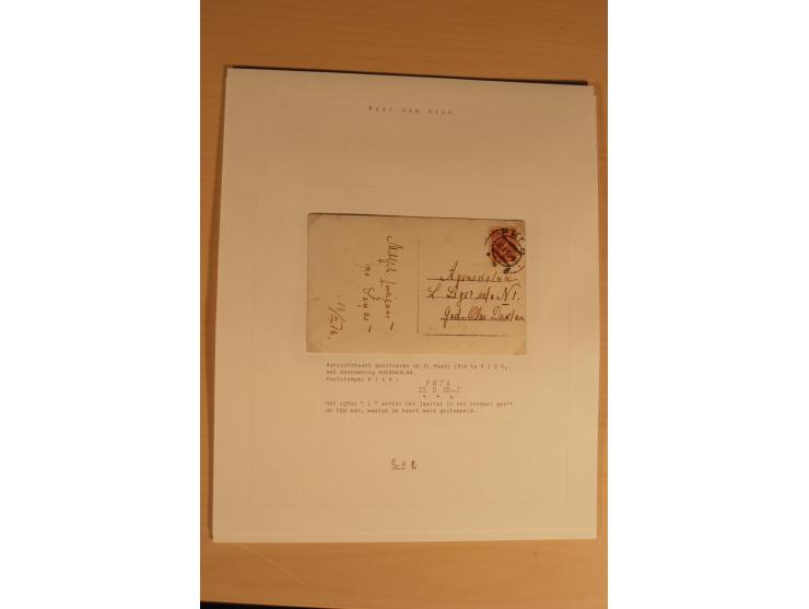 1762/1917, Die Postverbindungen von und nach Riga, Sammlung mit Briefen, Karten und Ganzsachen, dabei die Stempel Rigas ab 17