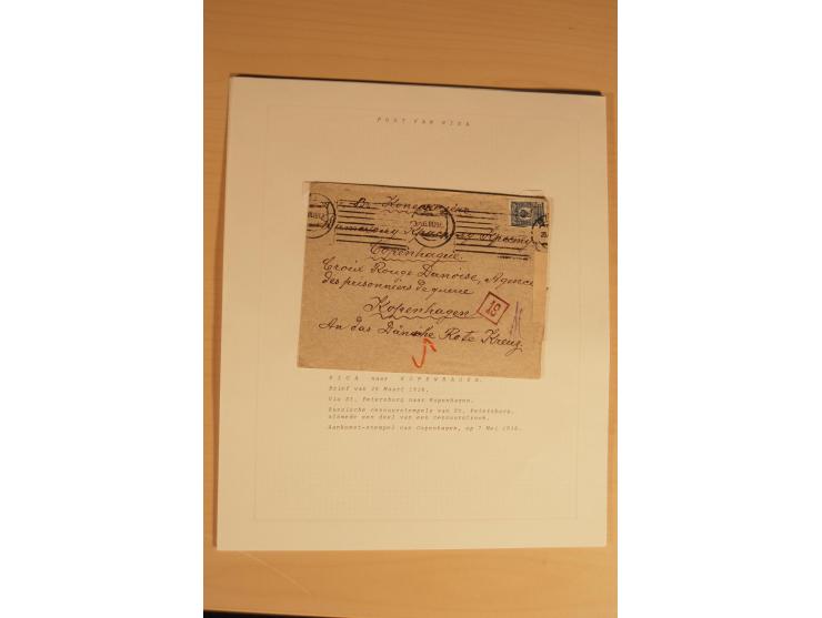 1762/1917, Die Postverbindungen von und nach Riga, Sammlung mit Briefen, Karten und Ganzsachen, dabei die Stempel Rigas ab 17