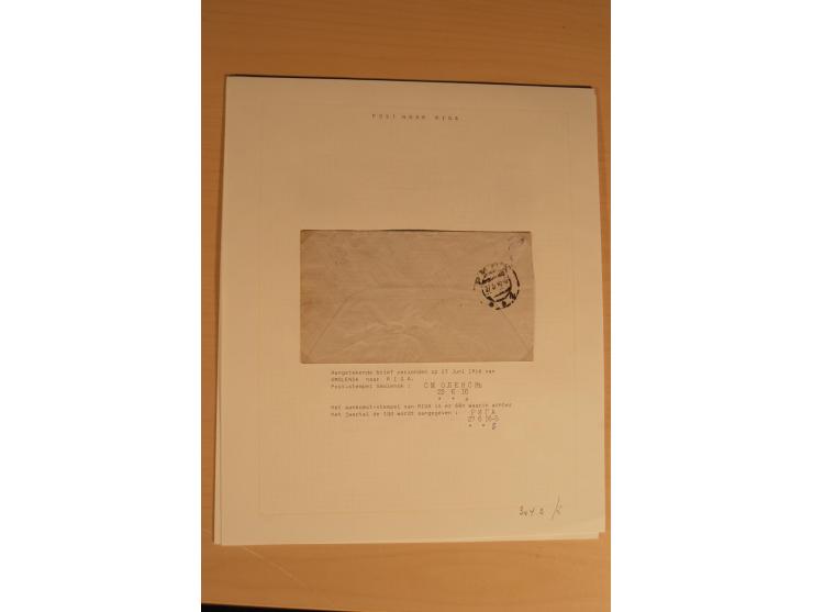 1762/1917, Die Postverbindungen von und nach Riga, Sammlung mit Briefen, Karten und Ganzsachen, dabei die Stempel Rigas ab 17