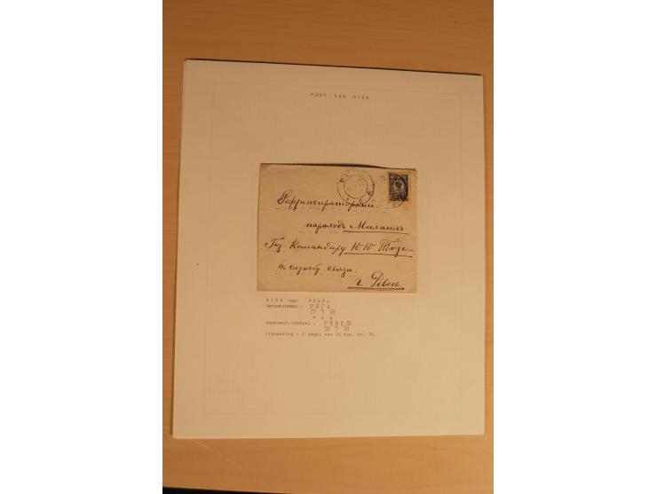 1762/1917, Die Postverbindungen von und nach Riga, Sammlung mit Briefen, Karten und Ganzsachen, dabei die Stempel Rigas ab 17