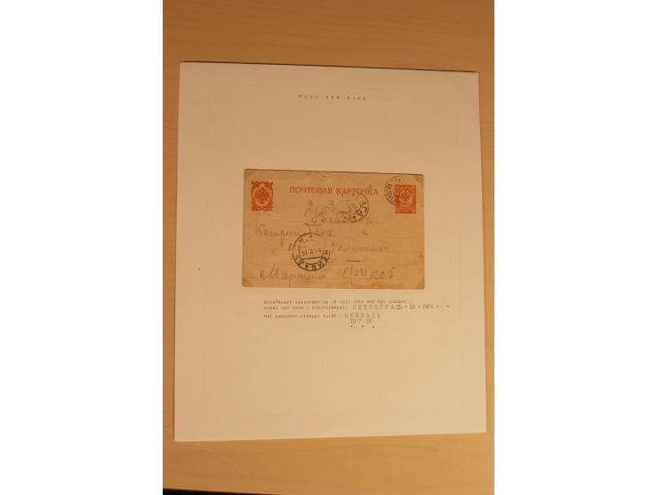 1762/1917, Die Postverbindungen von und nach Riga, Sammlung mit Briefen, Karten und Ganzsachen, dabei die Stempel Rigas ab 17
