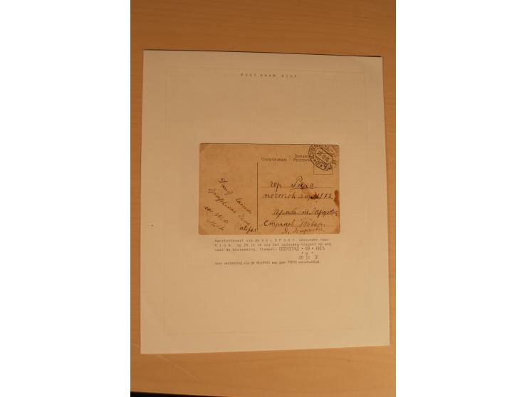 1762/1917, Die Postverbindungen von und nach Riga, Sammlung mit Briefen, Karten und Ganzsachen, dabei die Stempel Rigas ab 17