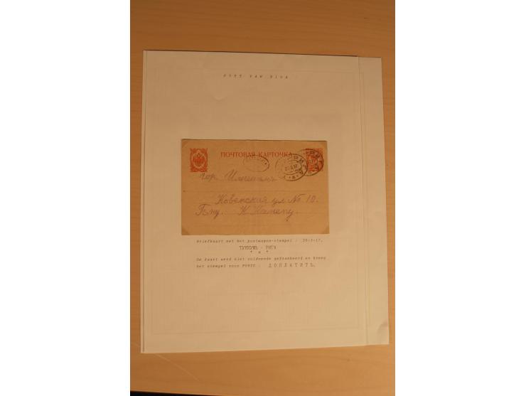 1762/1917, Die Postverbindungen von und nach Riga, Sammlung mit Briefen, Karten und Ganzsachen, dabei die Stempel Rigas ab 17