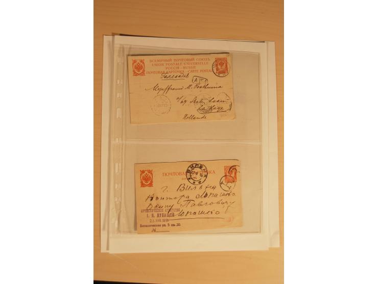 1762/1917, Die Postverbindungen von und nach Riga, Sammlung mit Briefen, Karten und Ganzsachen, dabei die Stempel Rigas ab 17