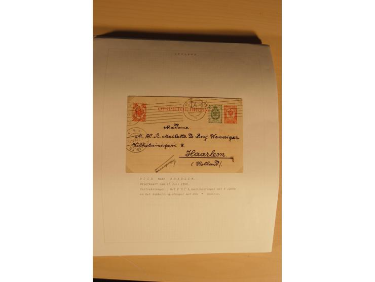 1762/1917, Die Postverbindungen von und nach Riga, Sammlung mit Briefen, Karten und Ganzsachen, dabei die Stempel Rigas ab 17