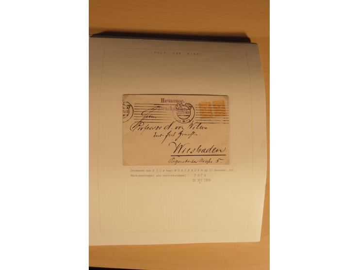 1762/1917, Die Postverbindungen von und nach Riga, Sammlung mit Briefen, Karten und Ganzsachen, dabei die Stempel Rigas ab 17