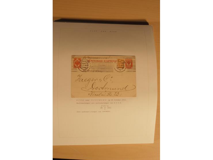 1762/1917, Die Postverbindungen von und nach Riga, Sammlung mit Briefen, Karten und Ganzsachen, dabei die Stempel Rigas ab 17