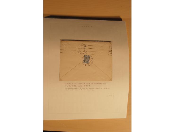 1762/1917, Die Postverbindungen von und nach Riga, Sammlung mit Briefen, Karten und Ganzsachen, dabei die Stempel Rigas ab 17