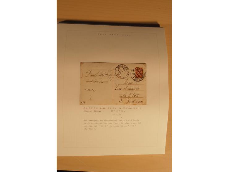 1762/1917, Die Postverbindungen von und nach Riga, Sammlung mit Briefen, Karten und Ganzsachen, dabei die Stempel Rigas ab 17