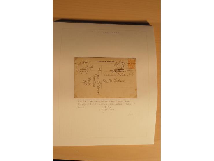 1762/1917, Die Postverbindungen von und nach Riga, Sammlung mit Briefen, Karten und Ganzsachen, dabei die Stempel Rigas ab 17