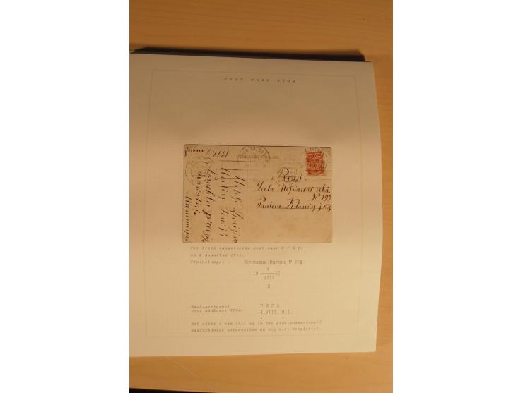 1762/1917, Die Postverbindungen von und nach Riga, Sammlung mit Briefen, Karten und Ganzsachen, dabei die Stempel Rigas ab 17