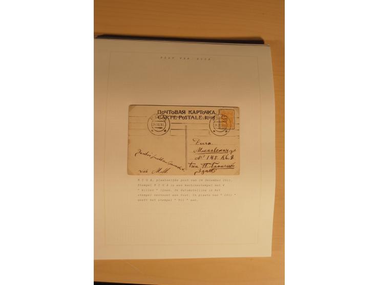 1762/1917, Die Postverbindungen von und nach Riga, Sammlung mit Briefen, Karten und Ganzsachen, dabei die Stempel Rigas ab 17