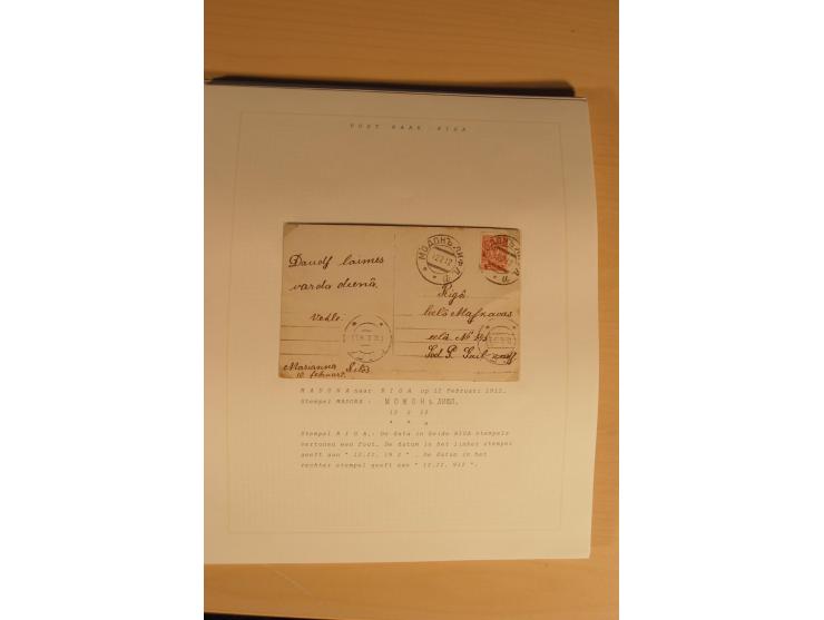 1762/1917, Die Postverbindungen von und nach Riga, Sammlung mit Briefen, Karten und Ganzsachen, dabei die Stempel Rigas ab 17